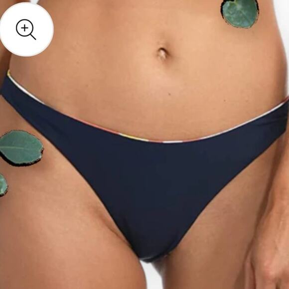 NWT Citrus Tropical Reversible Bikini Cheeky Bottoms ONLY Multicolor Women's XS - Picture 7 of 7